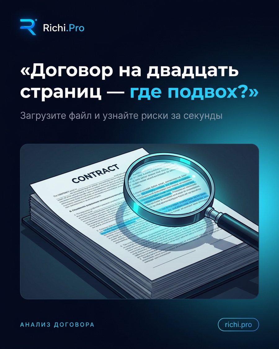 Договор на двадцать страниц — где подвох?